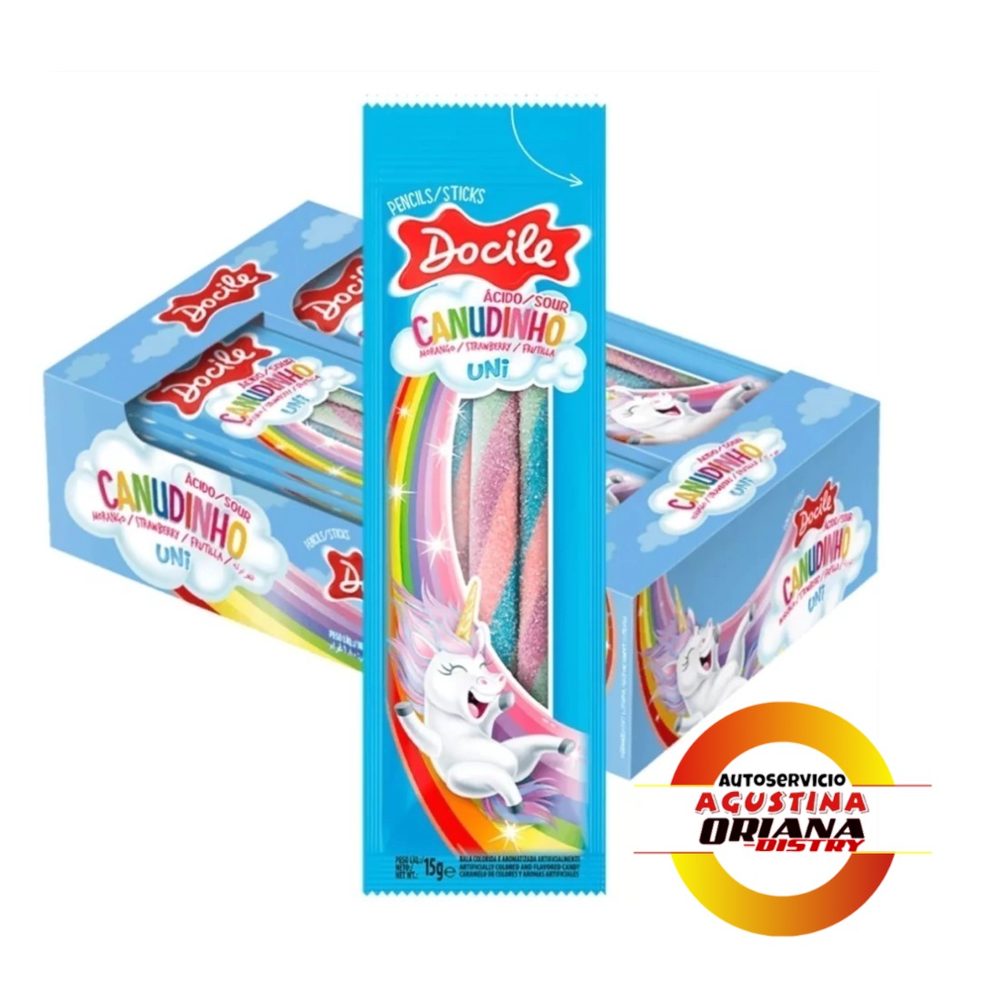 GOMITAS DOCILE STICKS 15G ACIDA CELESTE