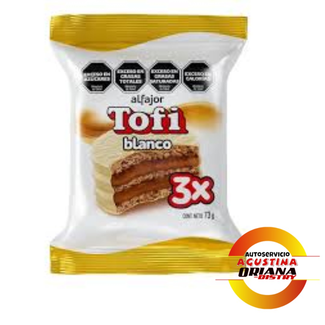 ALFAJOR TRIPLE TOFI BLANCO