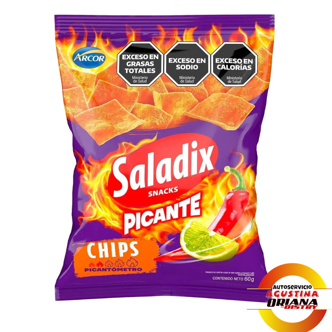 SALADIX PICANTE CHIPS 60G