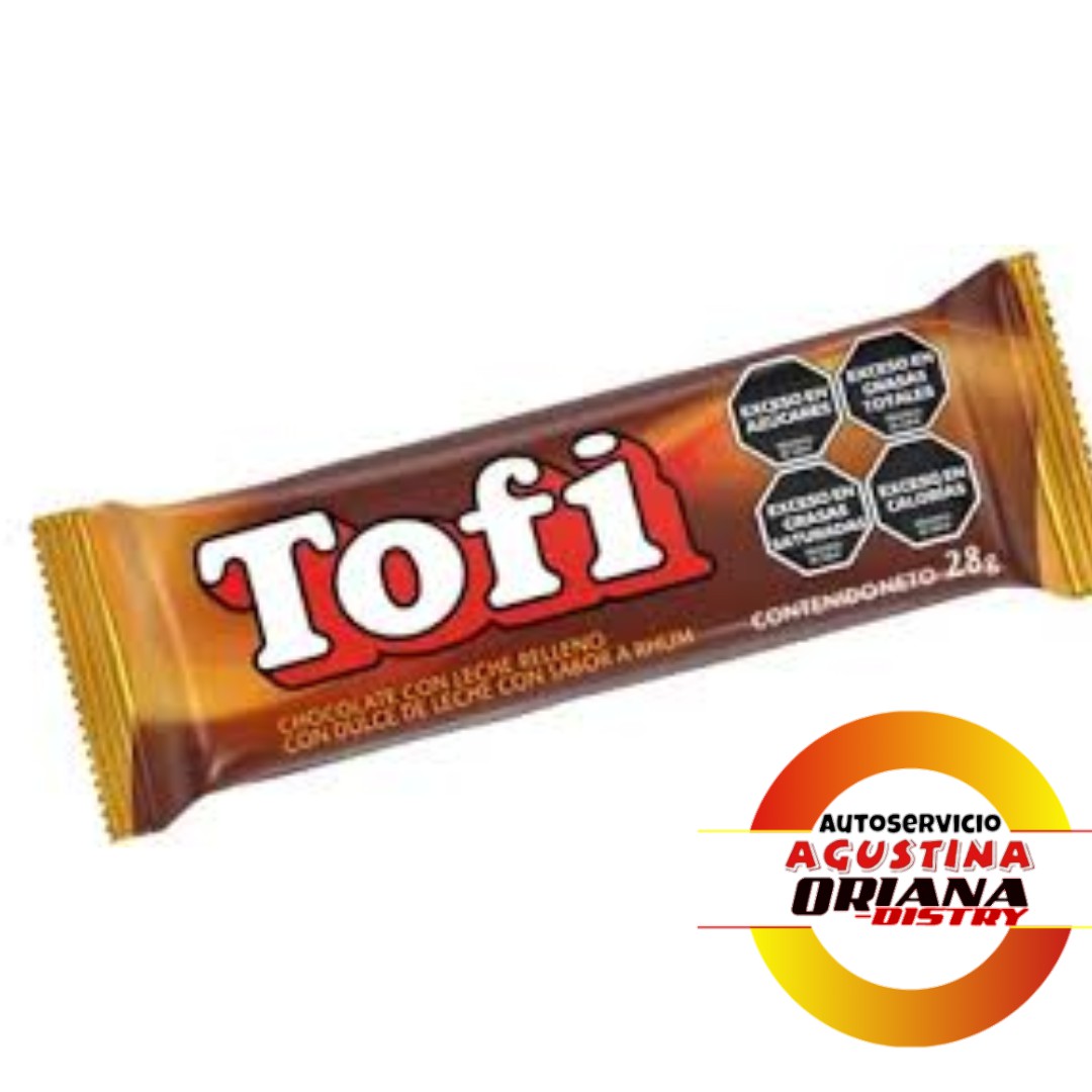 CHOCOLATE TOFI CON D D LECHE 28G NEGRO