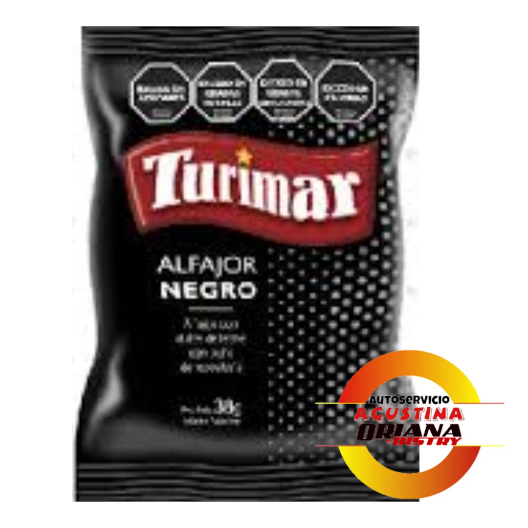 ALFAJOR SIMPLE NEGRO TURIMAR 38G
