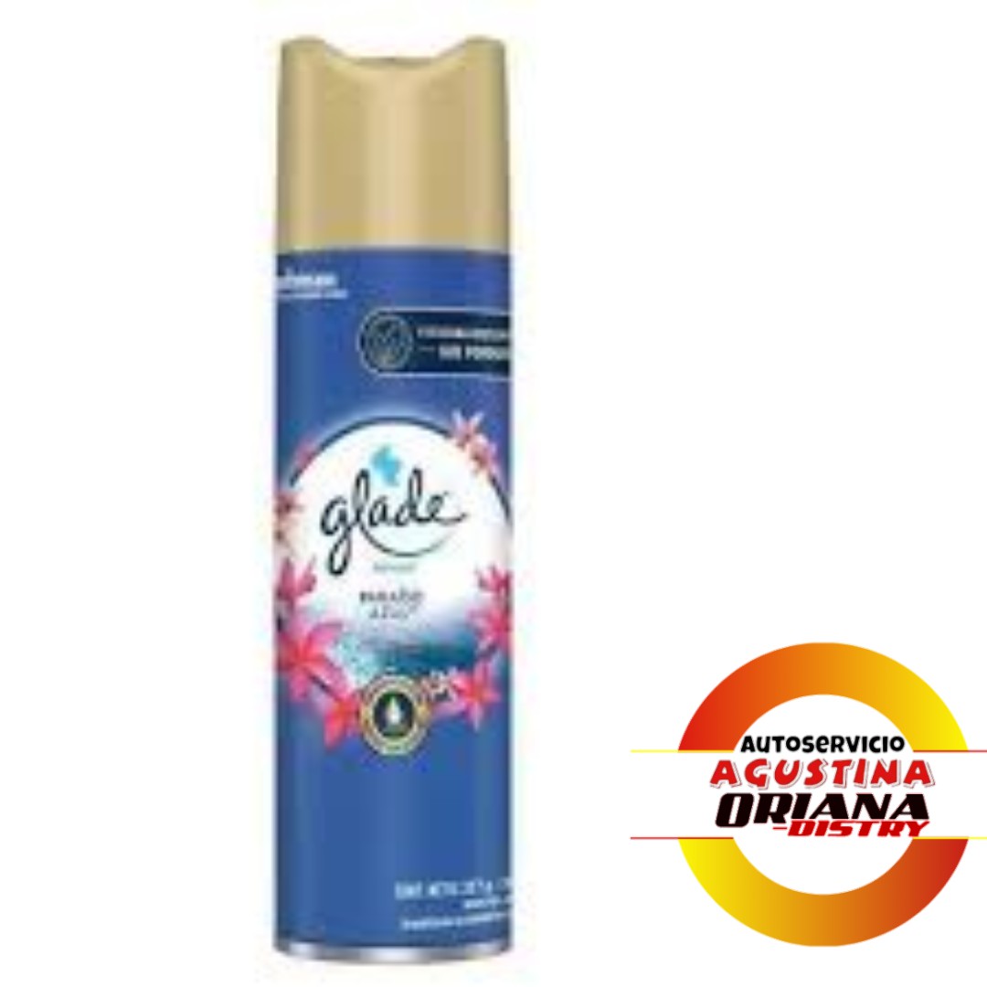 GLADE AEROSOL 360ML PARAISO AZUL                   `**