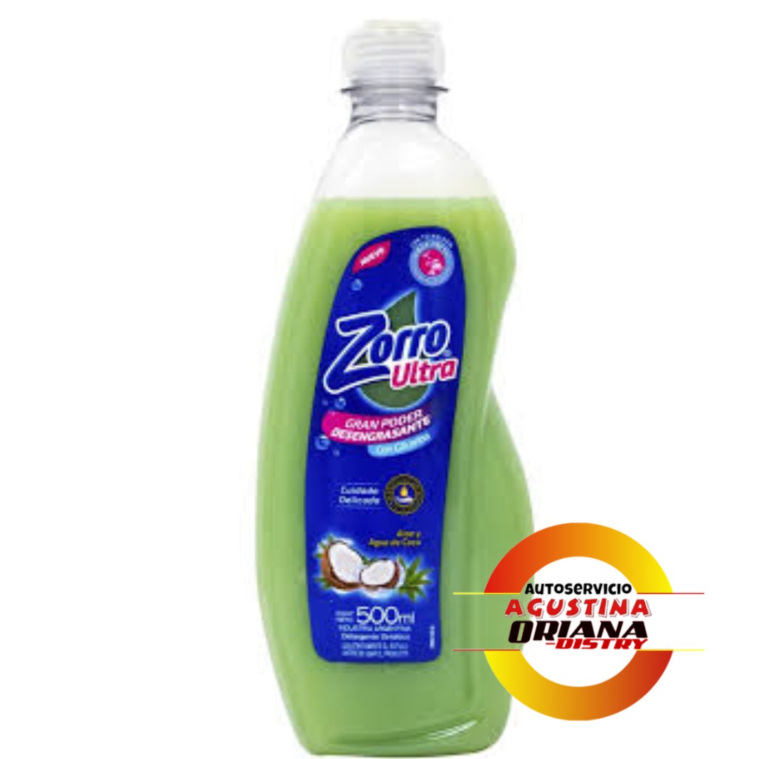 DETERGENTE 500 ZORRO ALOE